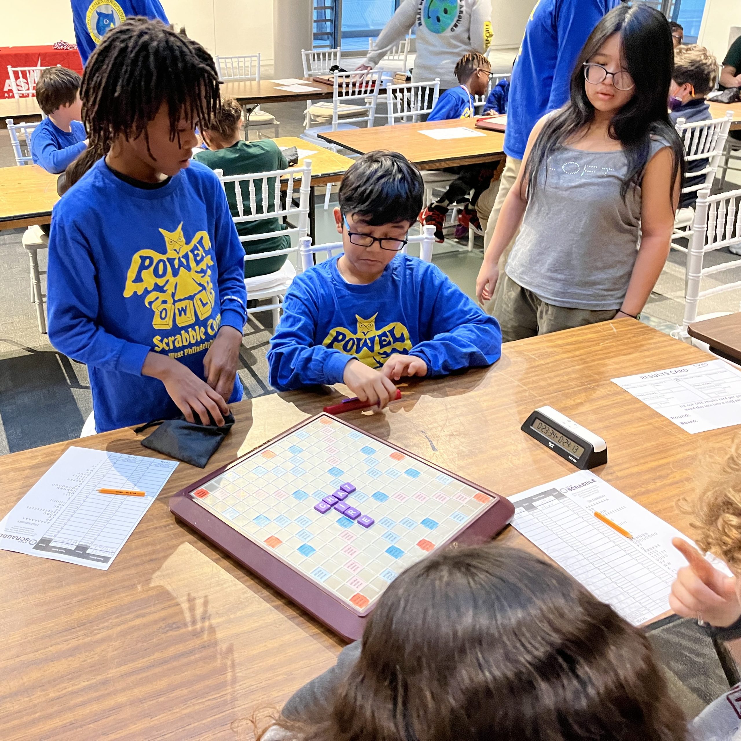 Scrabble Powel students make their move