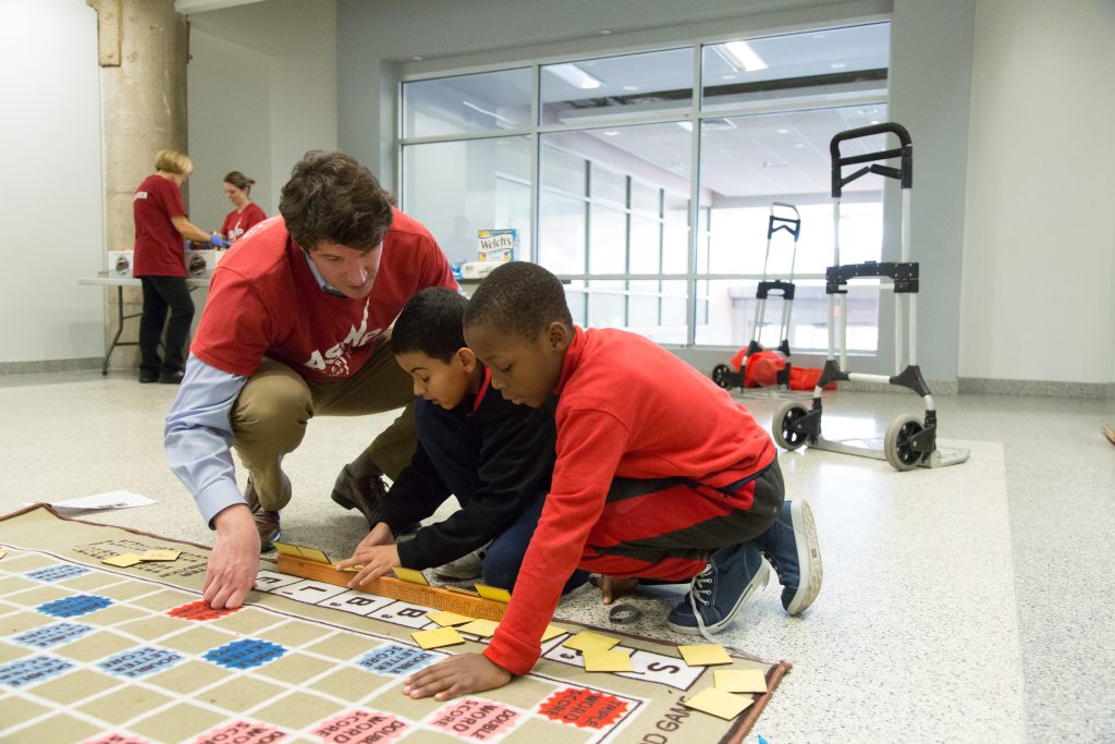 ASAP Executive Director Justin at scrabble event